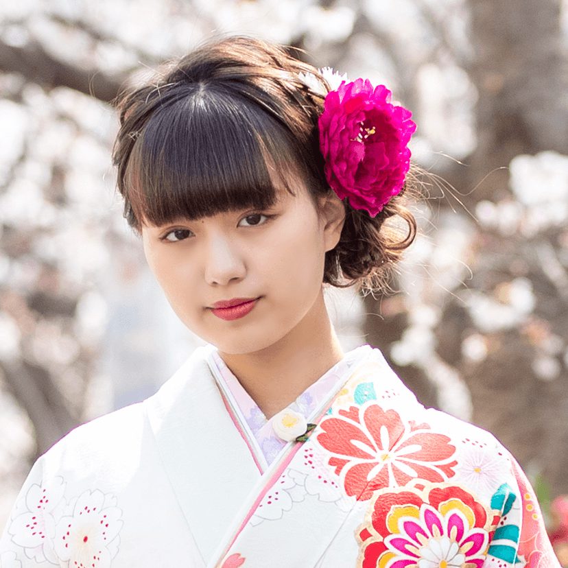 編み込サイドシニヨン