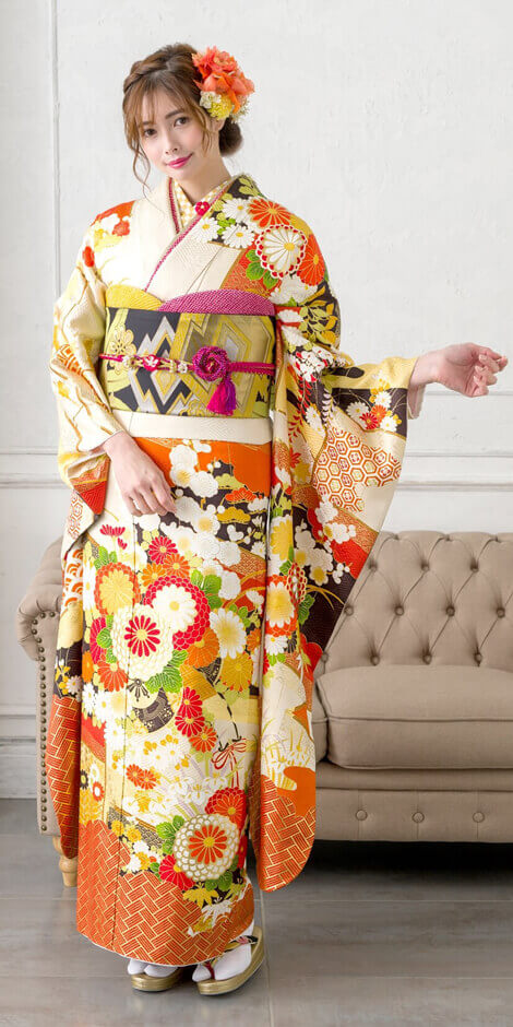 白地菊に桧垣雲[FS1082]