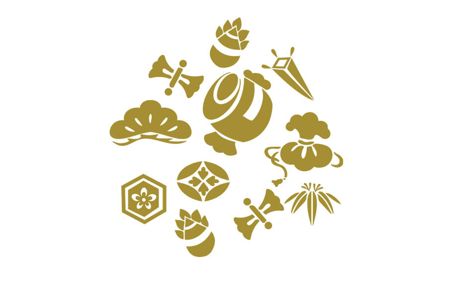 振袖に描かれる宝尽くしの文様について