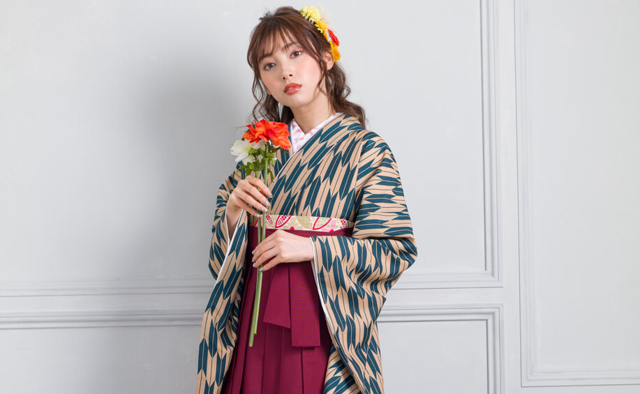 先生向けの卒業式のレンタル袴