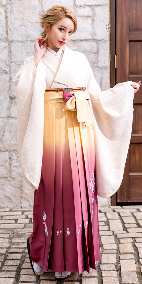 レンタル着物BBB486×袴CAS953