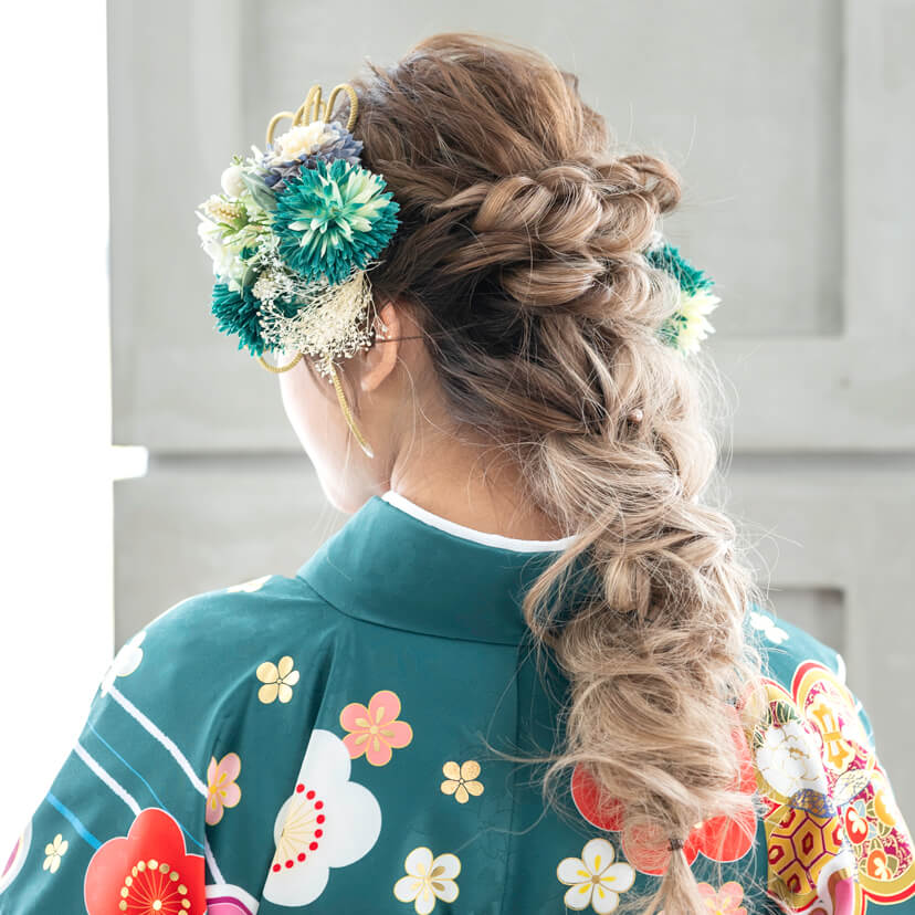 フィッシュボーン風ゆるふわアレンジ