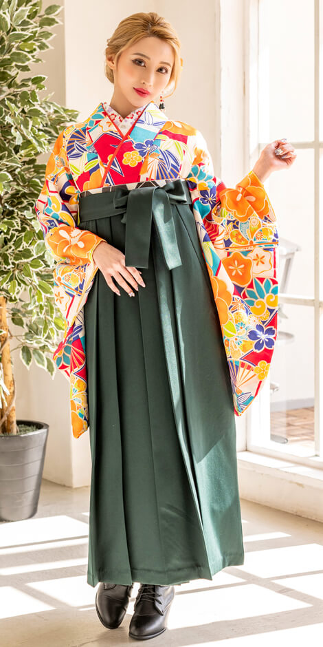 レンタル着物CCC569×袴GRN013