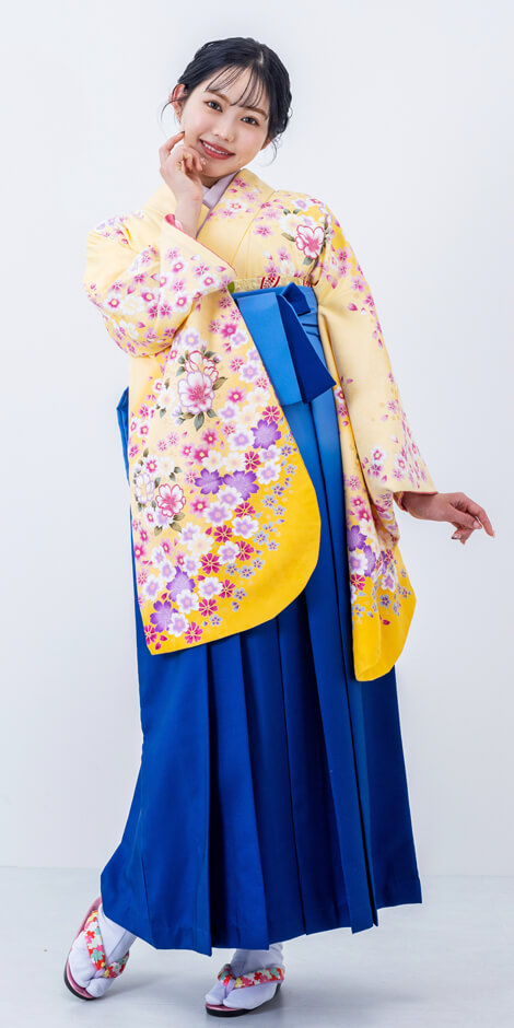 レンタル着物GS0017×袴BLB050