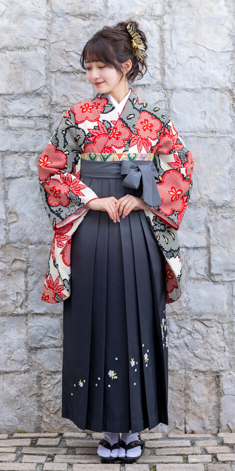 レンタル着物BBB456×袴GRS070