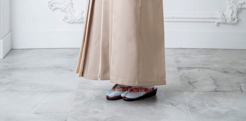 草履を履いた時の袴丈