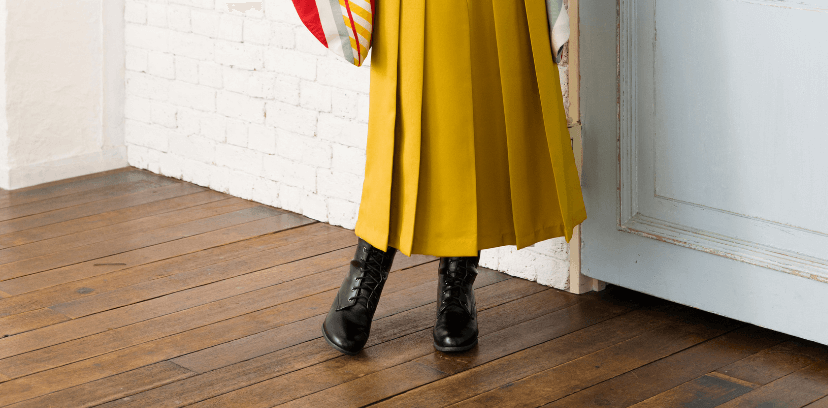 ブーツを履いた時の袴丈